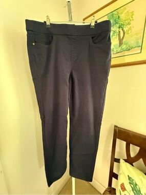 Liz Claiborne Pull-On Stretch Amber Straight Leg Pants. NWT. Size 14